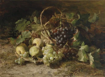 Stilleven met druiven en peren