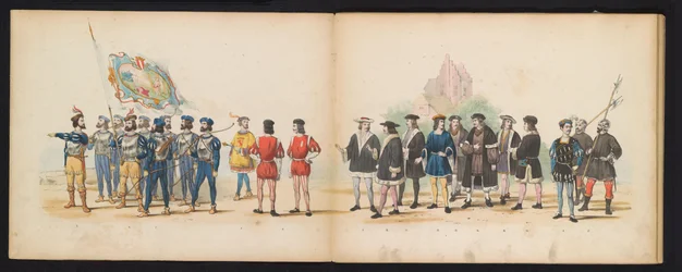 Maskerade der Leidener Studenten, 1855 (Platte 2)
