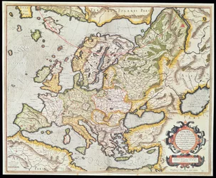 Karte von Europa, ca. 1554