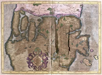 Nordteil von Jütland, Skandinavien (Gravur)