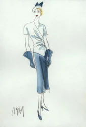 Damenmode 1931, Rock und Bluse