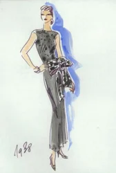 Damenmode 1938, Abendkleid / Gerd Hartung