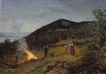 Mittsommerfeuer, ca. 1895