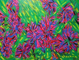 Abstrakte imaginäre Blumen