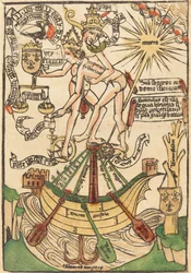 Allegorie des Treffens von Papst Paul II. und Kaiser Friedrich III.