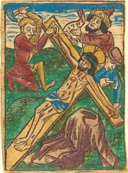 Christus ans Kreuz genagelt