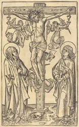 Christus am Kreuz mit Engeln