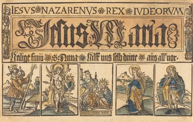 Heilige Anna, Madonna und Kind und Heilige Christophorus, Sebastian, Clara und Rochus