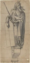 Eine Skulptur von Moses