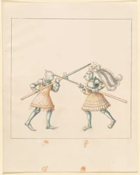 Freydal, Das Buch der Turniere und Turniere von Kaiser Maximilian I.: Kämpfe zu Fuß (Turniere)(Band III): Platte 149
