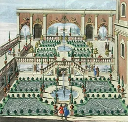 Ein Prinzengarten, spätes 17. oder frühes 18. Jahrhundert