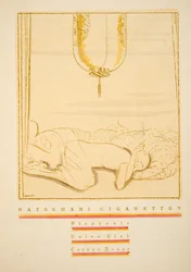 Werbung für Batschari Zigaretten, aus Styl, veröffentlicht 1922