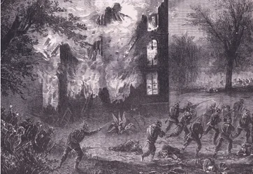 Angriff auf eine vorgeschobene französische Position, Cassells Geschichte des Krieges zwischen Frankreich und Deutschland