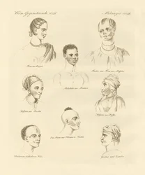 Schwarzer Stamm in Zentralafrika