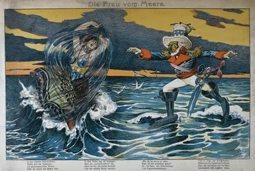 Karikatur zum Spanisch-Amerikanischen Krieg, 1898