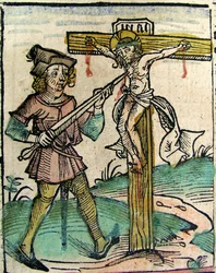 Christus erneut gekreuzigt, veröffentlicht in der Nürnberger Chronik, 1493