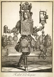 Kostüm für einen Uhrmacher, veröffentlicht von Gerard Valck (16512-1726) ca. 1690