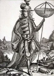 Kostüm für einen Fischer, veröffentlicht von Gerard Valck, ca.1690