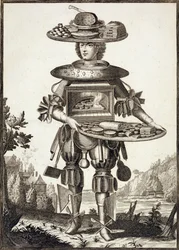Kostüm für einen Konditor, veröffentlicht von Gerard Valck (16512-1726) ca. 1690