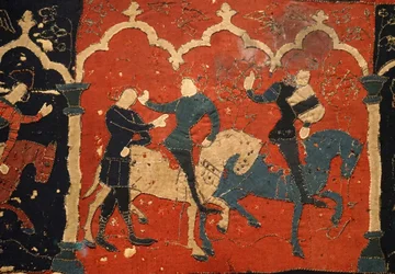 Detail aus dem Tristan-Wandteppich