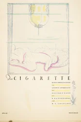 Die Zigarette eine Meditation, aus Styl, veröffentlicht 1922