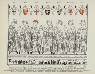 Wahl von Heinrich VII. von Luxemburg zum Heiligen Römischen Kaiser, Frankfurt, 27. November 1308