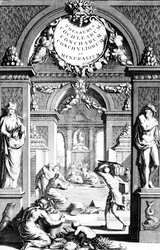 Frontispiz zu Thesaurus imaginum piscium testaceorum von Georg Eberhard Rumphius, Ausgabe veröffentlicht 1739