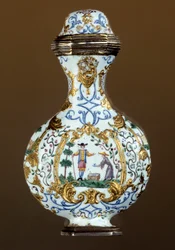 Duftflasche des 18. Jahrhunderts (Chinoiserie)