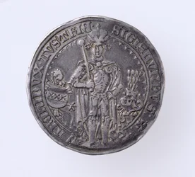 Guildiner (Taler) von Sigismund (1439-96), Graf von Tirol, Hall Münze, 1486 (Vorderseite)