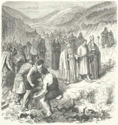 Harald Gille, König von Norwegen, unterzieht sich der Feuerprobe