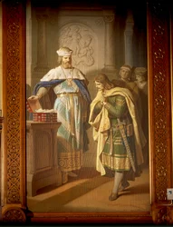 Hermann von Thüringen gibt das neu gefundene Manuskript 