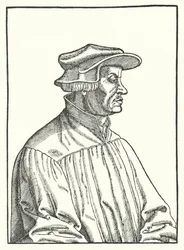 Huldrych Zwingli, Schweizer protestantischer Reformator (Gravur)