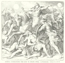 Josua befiehlt der Sonne stillzustehen, Josua, Kap. x, Vers 12