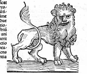 Le Lion - in Abhandlung von Johannes Angeli De Magnisconnectionibue annorum revolutionibus ac eorum pefectionibus. Augsburg, Erhard Ratdolt