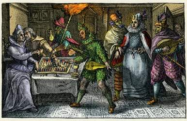 Masken besuchen alle Häuser und bringen die rituellen Karnevalsfestlichkeiten in jedes Heim
