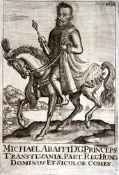 Michael Apafi (1632-90) Fürst von Siebenbürgen, Illustration aus einem Buch über die osmanischen Feldzüge in Europa, graviert von Paul Furst (ca. 1605-66)