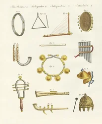 Musikinstrumente der Antike -- Pfeifen, Rasseln und Becken