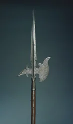 Paradehellebarde der Staatsgarde von Kurfürst Christian I. von Sachsen, 1586-91