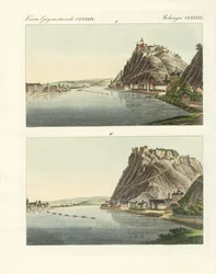 Malerische Ansichten des Rheins
