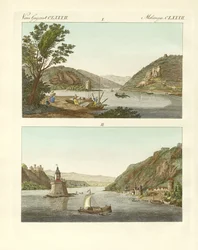 Malerische Ansichten des Rheins