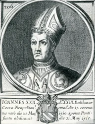 Porträt von Gegenpapst Johannes XXIII. (Stich)