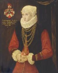 Porträt von Barbara Ridler, 1581