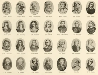 Porträts berühmter Deutscher aus 