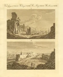 Ruinen der Altstadt Sagunto in Spanien