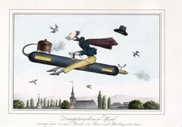 Dampfbetriebener Flug, 1829-45