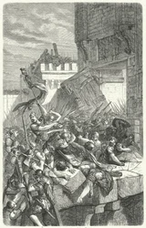 Sturm auf eine Stadt (Gravur)