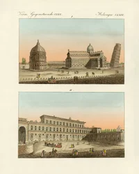 Seltsame Gebäude in Italien