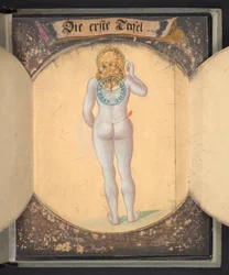 Darstellungen des Menschen in drei verschiedenen Zuständen