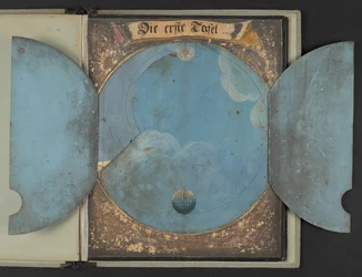 Tafeln, die den Menschen in drei verschiedenen Zuständen darstellen