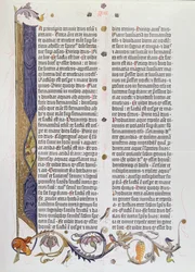 Die 36-zeilige Bibel, gedruckt von Gutenberg (Pergament)